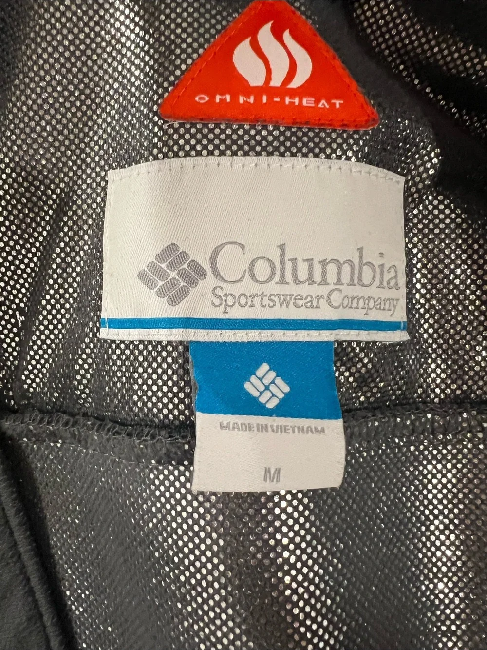 Columbia Grey Zip-Up Jacket - Men's - Omni-Heat Tech Insulation Size Medium